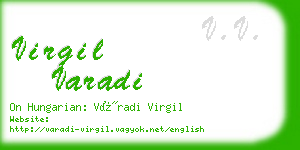 virgil varadi business card